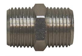 Doppelnippel, Mess, 2xAGew. 1/2"_60°-1/2"_60° I-Kon.