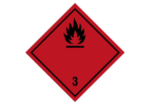 Etichetta di pericolo classe 3, 300 x 300 mm