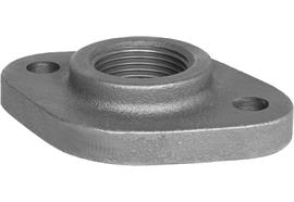 Flangia ovale 1½" acciaio DIN5435