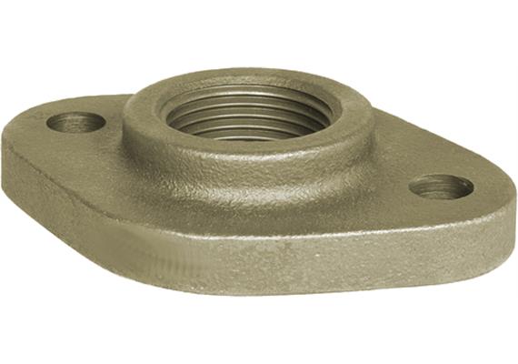 Flangia ovale 1½" acciaio zincato DIN5435