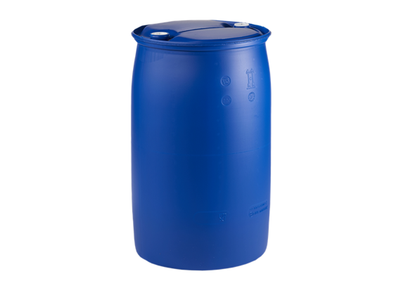Fusto da trasporto PE-HD 220 lt UN con 1x TriSure S56x4, 1x Mauser S70x6