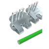 Giunzione a cerniera EasyCliP EC125G-100NC, 20 fasce,10 asticelle ECP125NC e 25 rondelle