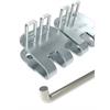 Giunzione a cerniera EasyCliP EC187G-1000SP, 8 fasce, 4 asticelle ECP187SP