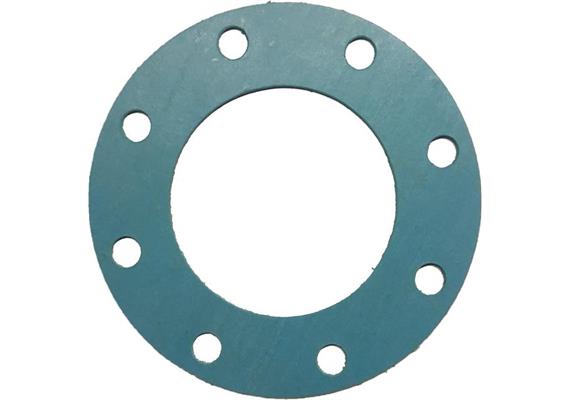 Guarnizione per flange DN80 TW1, ø 154 x 90 x 2 mm, 8 fori x 12 mm, gf 130 mm