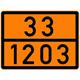 Pannello arancione non riflettente autoadesivo 33/1203, 300 x 400 mm