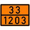 Pannello arancione non riflettente autoadesivo 33/1203, 300 x 400 mm