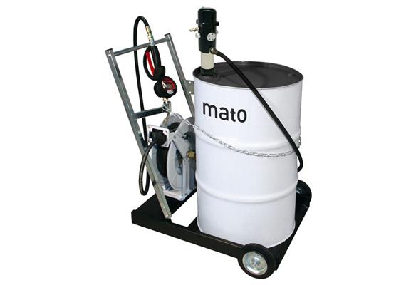 pneuMATO 3 mobile, con avvolgitubo, con DIGIMET E35 e con uscita olio motore
