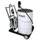 pneuMATO 3 mobile con avvolgitubo, con pistola e con uscita olio motore