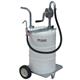 Pompa a manovella RP100-M in alluminio con carrello e supporto per la pompa