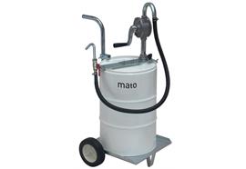 Pompa a manovella RP100-M in alluminio con carrello e supporto per la pompa
