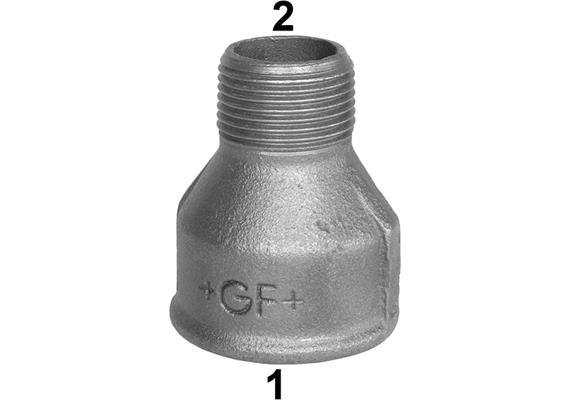 Riduzione GF Fittings N° 246 zincato 1½"-1" femmina-maschio