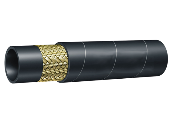 Tubo per olio 1SC DN25, 25.4 x 35.3 mm, 88 bar, r 300 mm